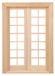Miniatuurdeur Handgemaakt - Houten Buitendeur - Poppenhuis Accessoire - 28 Panelen - Afmetingen 19,5 x 13,9 x 1,2 cm - Ideaal voor Speelgoedhuis - Poppenhuisdeur