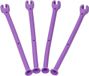 Sans marque Flexible Silicone Verre Saver Longe - Porte-verre à pied pour casier à vin - Protecteur de lave-vaisselle pour verre - Support réglable - Fixation sécurisée universelle pour verres à champagne et à vin rouge - Usage bar à domicile - Lot de 4