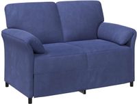 vidaXL 2-Zits Sofa Politieblauw Fluweel 138 x 83 x 95 cm