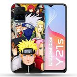 Cokitec Beschermhoes voor Vivo Y21/Y21S/Y33S Manga Naruto Team