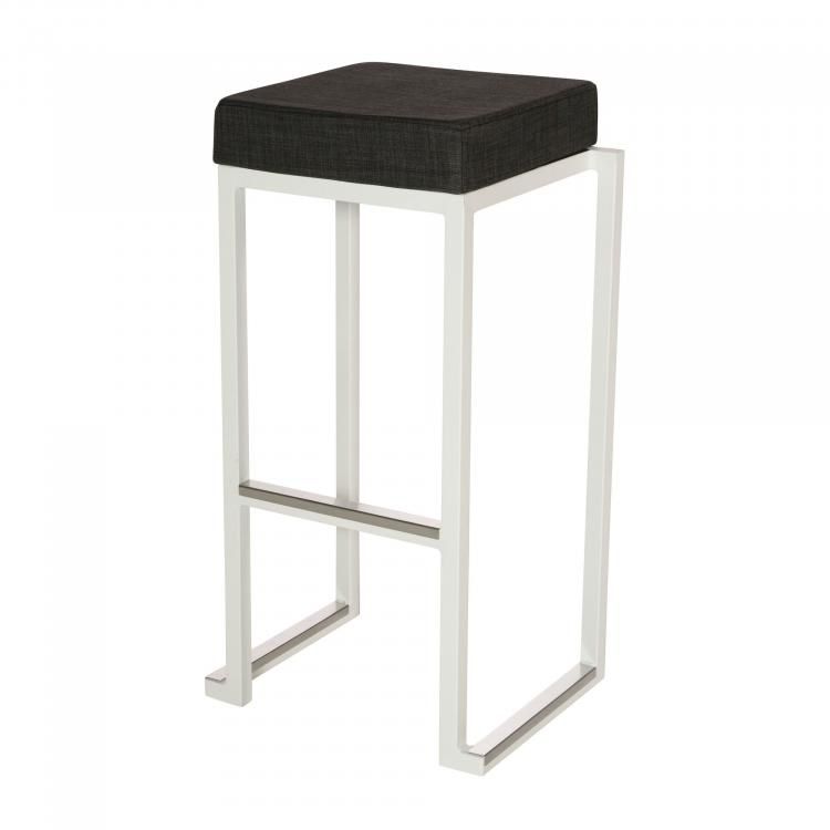 Barkruk Kubo Smart Bar Alu - Wit/Antraciet - 4 stuks