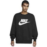 Nike Sweatshirt Club Graphic Fleece Crew - Zwart/wit, maat Small