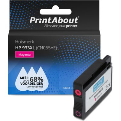 PrintAbout Huismerk HP 933XL (CN055AE) Inktcartridge Magenta Hoge capaciteit