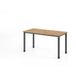 Hammerbacher Bureau recht met 4 ronde poten - 140x67 cm