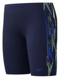 Speedo Placement Jammer Jongens Zwembroek - Maat 140 - Marine/Groen