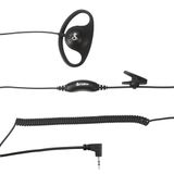 Cobra 2,5 mm D-stijl headset, zwart