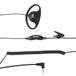 Cobra 2,5 mm D-stijl headset, zwart