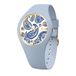 Ice-Watch ICE flower Blue aura, Montre bleue pour femme avec bracelet en silicone, 025899 (Small 37mm)