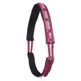Imperial Riding Longierriem "IRH Deluxe", polyester met neopreen voering en metalen ringen, roze-bordeaux zilver, Cob