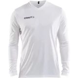 Craft Squad Jersey Solid LS Shirt Heren - Maat M - Mannen - wit/zwart