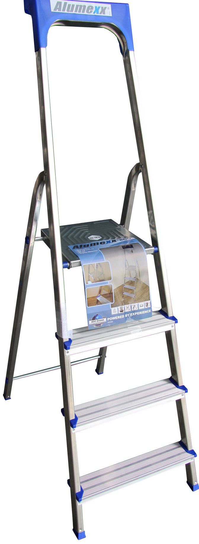 Alumexx Huishoudtrap - 3 treden - Aluminium - 150 kg - N-EN 2484 – EN 131