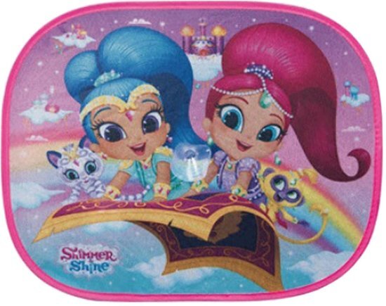 Nickelodeon Zonneschermen Shimmer & Shine 44 X 36 Cm 2 Stuks