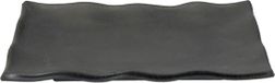 Tokyo Design Studio Zen Assiette de service noir mélamine 22,5 x 15 cm