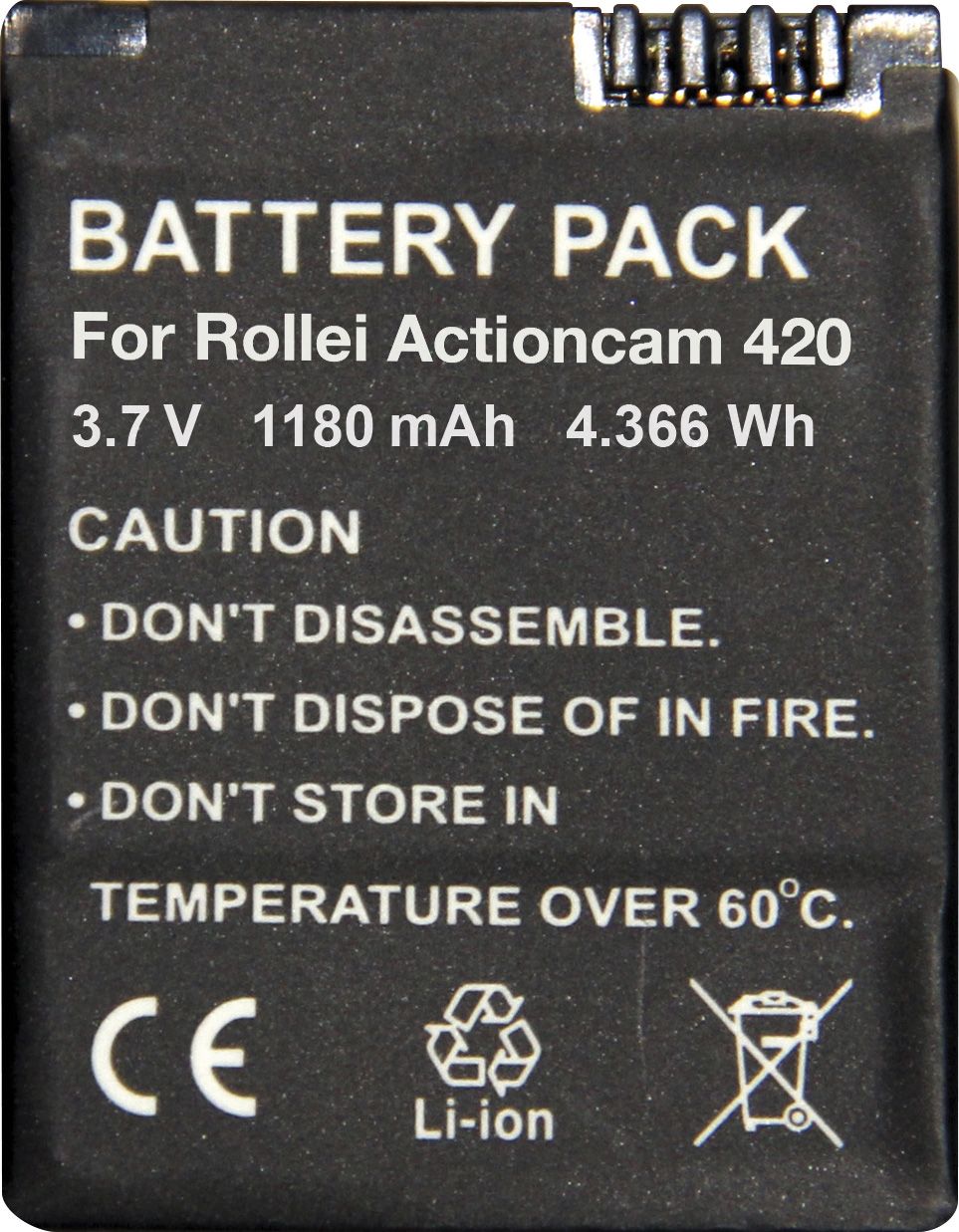 Rollei 20127 batterij voor camera's/camcorders Lithium-Ion (Li-Ion) 1180 mAh