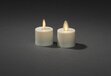 Konstsmide LED Theelicht - Crèmewit - 2-delige set - 5H timer - 1604-115