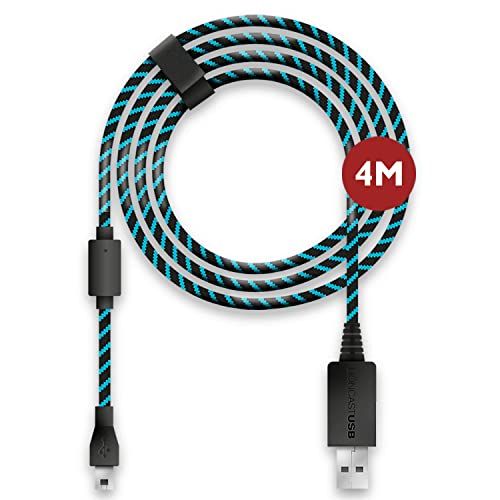 LIONCAST 14764 USB-kabel zwart, blauw PlayStation 4