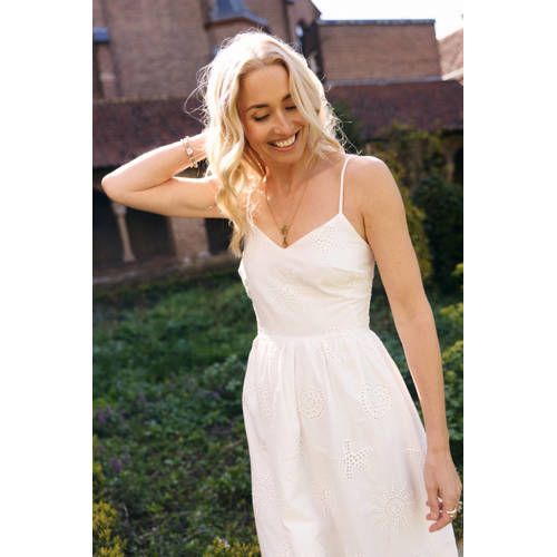 LOLALIZA Sanny x LOLALIZA x Wehkamp Maxi Dress Broderie White
