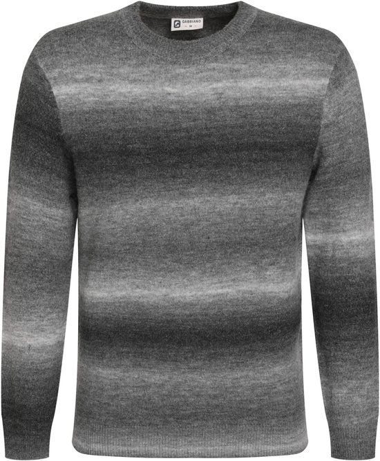 Gabbiano Trui Zachte Trui Met Gradient Kleurverloop 615773 Dark Grey Mannen Maat - S
