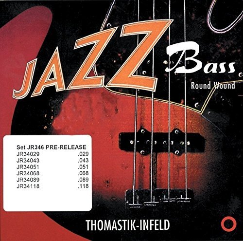 Thomastik enkele snaar E .101 ronde stalen kern, nikkel ronde wond super lange schaal 36" JR36101 voor Electric Bass Jazz set JR364