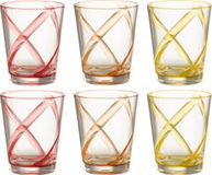 J-Line Glas Lijnen - Kunststof - Transparant - 3 dozen van 6 stuks