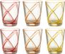 J-Line Glas Lijnen - Kunststof - Transparant - 3 dozen van 6 stuks