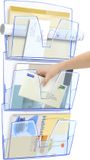 C.E.P. Wandfolderhouder Happy 3 stuks set DIN A4 1 vak gekleurd