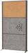 MAULconnecto scheidingswand 100 x 182 cm - akoestisch - standvoet - antraciet