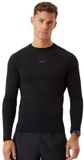 Brand management BV Haut de sport à manches longues pour hommes - Merino Blend - Maillot thermique en laine mérinos - Sous-vêtement thermique homme - XXL - Noir