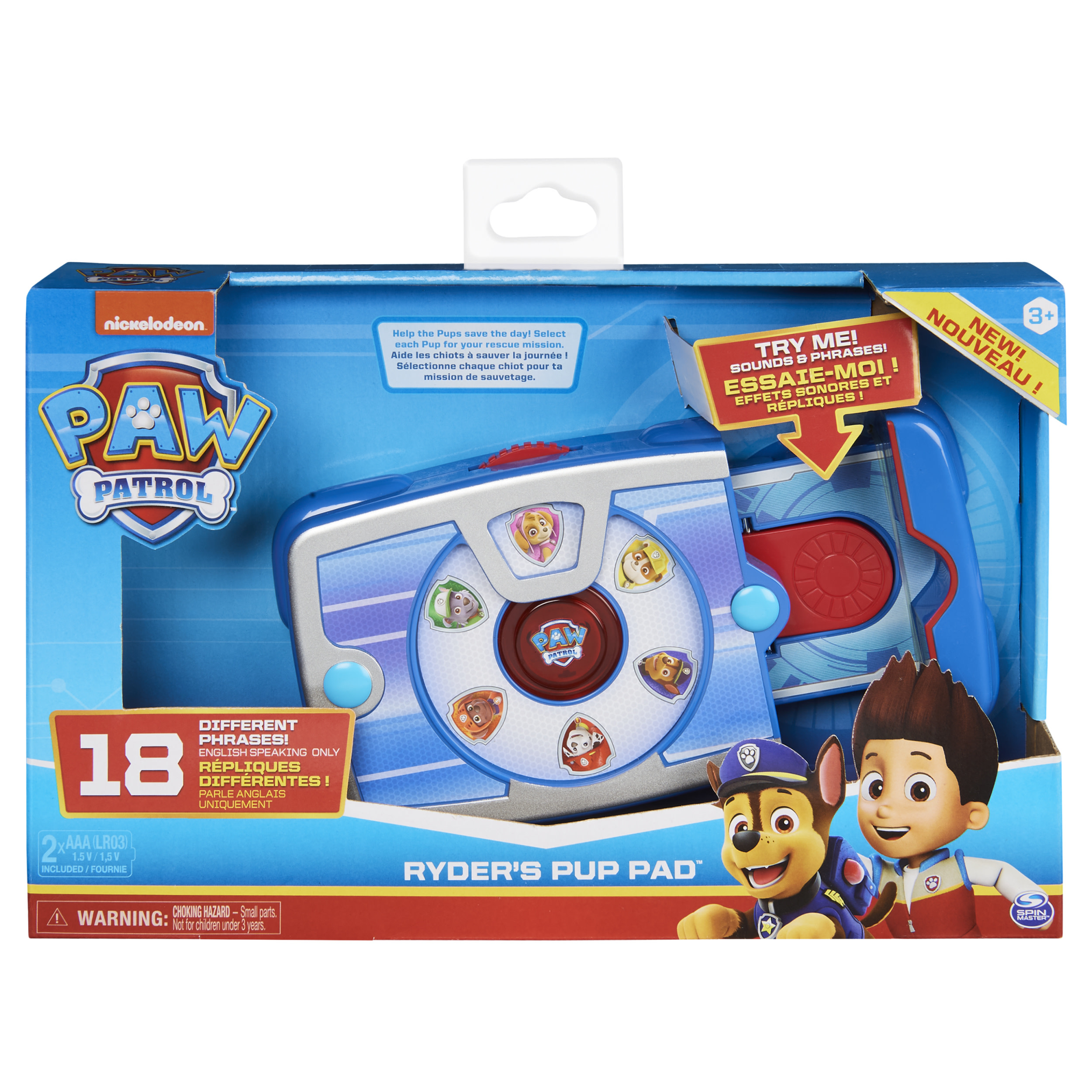 Spin Master PAW Patrol, de interactieve Pup Pad van Ryder met 18 geluiden en zinnen, voor kinderen vanaf 3 jr.