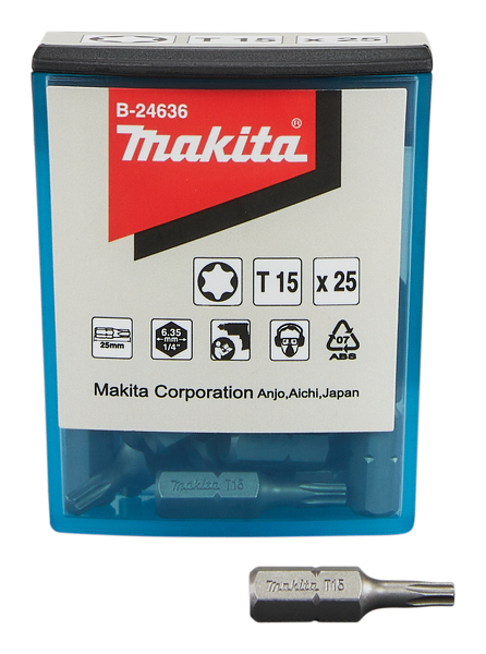 Makita Makita B-24636 Schroefbit - T15x25mm (25st)