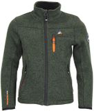 Peak Mountain Fleecejack voor kinderen Ecemo kaki polyester
