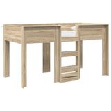 vidaXL Stapelbed voor kinderen, Sonoma eiken, 80 x 200 cm