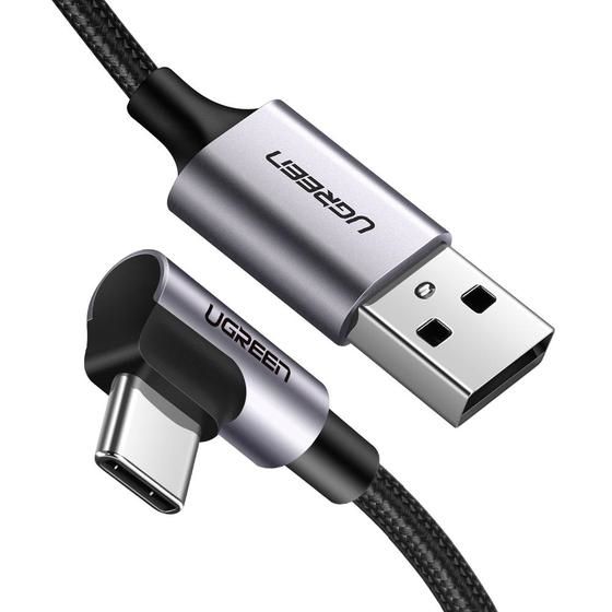 Ugreen 50940 USB 2.0 Kabel USB A - USB C Zwart, Zilver 5 m