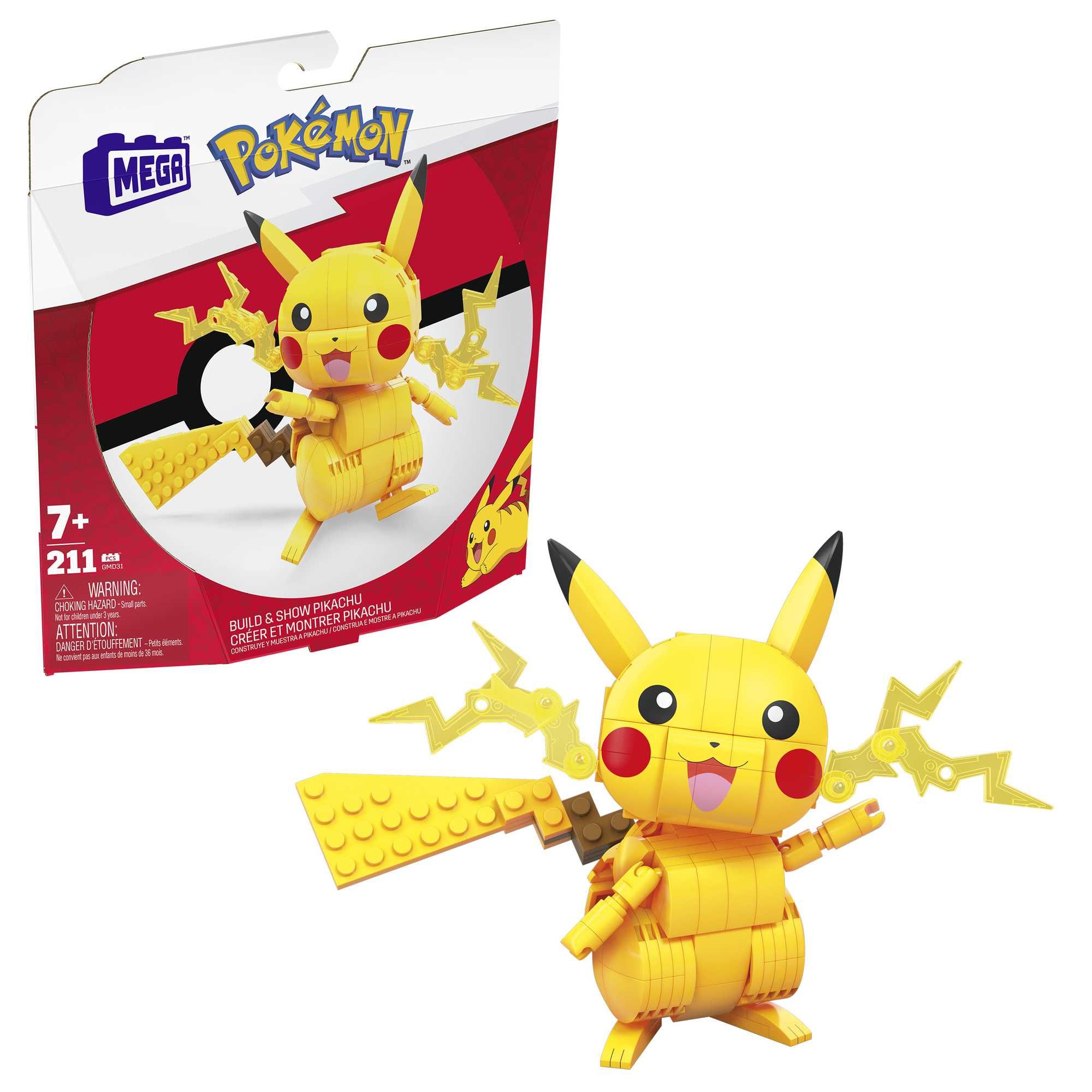 MEGA Pokémon Pikachu Building Set - 211 Pieces - Ages 7+