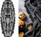 Fiestas Guirca Tafelloper Halloween skelet - 183 x 60 cm