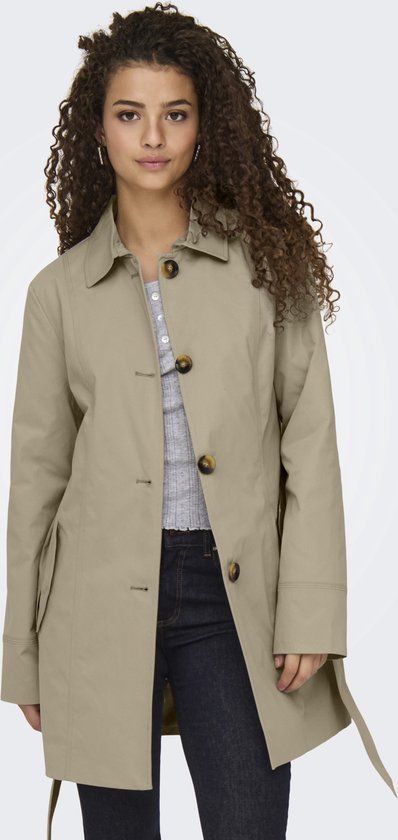 JDY - JDYISADORA TRENCHCOAT OTW HAB NOOS Dames Jas - Weathered Teak - XS