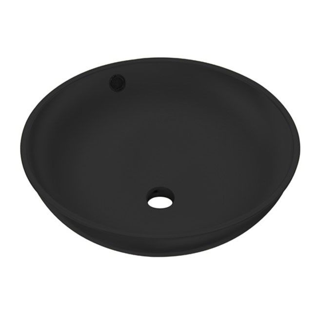 Best Design Ancona Waskom Opbouw Rond 38x38x16cm Keramiek Mat Zwart