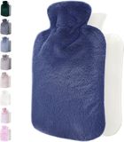 Qomfor Bouillotte avec housse extra douce - 1,8 litre - Lilas