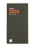 Finocam Classic Nova 2026 Weekoverzicht, horizontaal, januari 2026 tot december 2026 (12 maanden), Catalaans rood