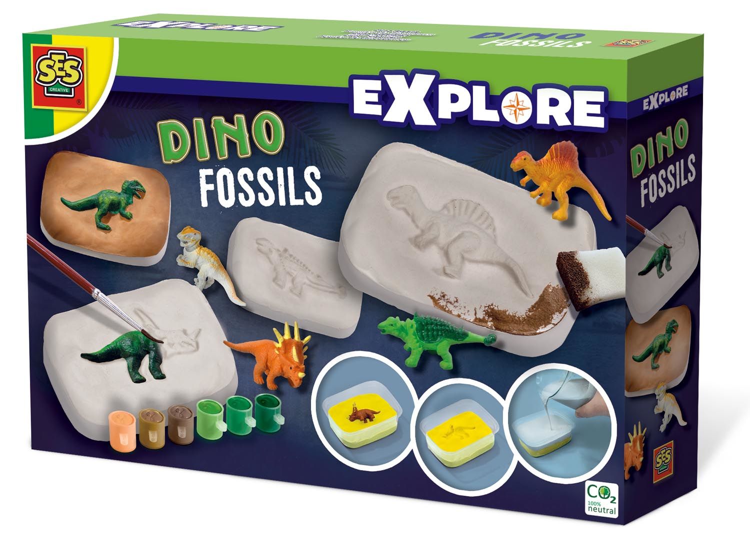 SES Creative Explore Dino fossielen - Maak Zelf Fossielen