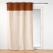 Douceur d'Intérieur Gordijn met ogen 140 x 240 cm Tessa Camel Polykatoen en Top Bouclette effen kleur
