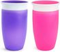 Munchkin Miracle 360 trainingsbeker - 2 stuks - roze/paars - 296ML