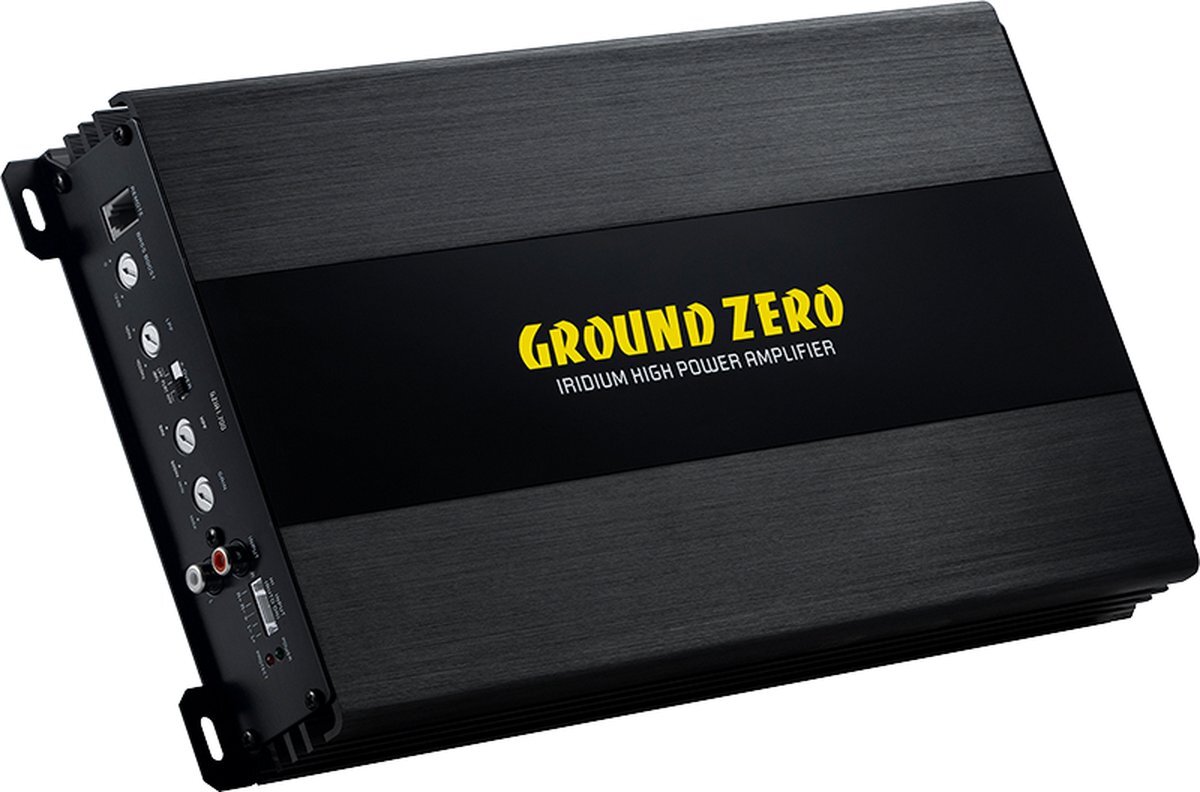 Ground Zero Ground Zero Iridium GZIA1.700 monoblock versterker 630 watt RMS bij 1 ohm - inclusief bass remote unit