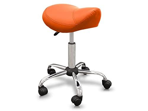 QUIRUMED Kruk type pony met oranje stalen basis - 8435270772883