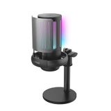 GXTrust Ruan Gaming Microfoon USB met Popfilter, Cardioïde Opname, Zwart | Tafelmicrofoon met Shockmount, Streaming Mic voor PC, Laptop, Podcasting, Vlogs, Opnemen, YouTube, Twitch
