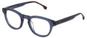 Lozza SALERNO 2 VL4269 : Brille uni, blau transparent glänzend, Größe 48/22/140