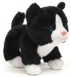 Uni-Toys - Kat baby (zwart-wit), staand - 13 cm (hoogte) - pluche kitten - pluche dier, knuffeldier, HT-30306