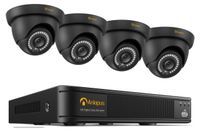 Merkloos Beveiligingscamera set - Bedraad - 8 kanalen - 4 camera's - 20 m nachtzicht - Buiten