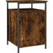 Table de chevet bois de chêne fumé 40x42x60 cm Bois d'ingénierie
