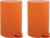 MSV Pedaalemmer - 2x - Kunststof - Oranje - 3L
